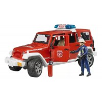 Внедорожник Jeep Wrangler пожарный, с фигуркой, арт. 02528