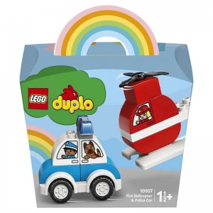 Duplo Пожарный вертолет и полицейский автомобиль, арт.10957