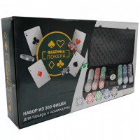 Набор для покера из 300 фишек с номиналом в кейсе