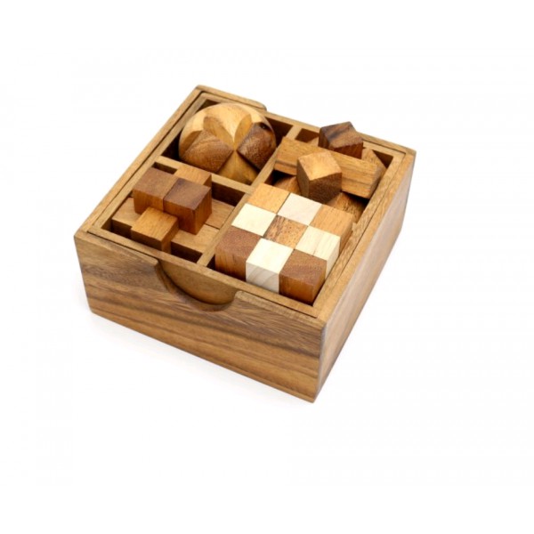 Головоломка четыре. Головоломка Thai Wood магический ящик. Набор головоломок Thai Wood (gp707) 4 шт.. Головоломка "комплект головоломок 4 в 1",. Китайские головоломки из дерева.