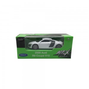 2009 Audi R8 Coupe V10, белый, набор 22B, арт.52020-36WD(22B)